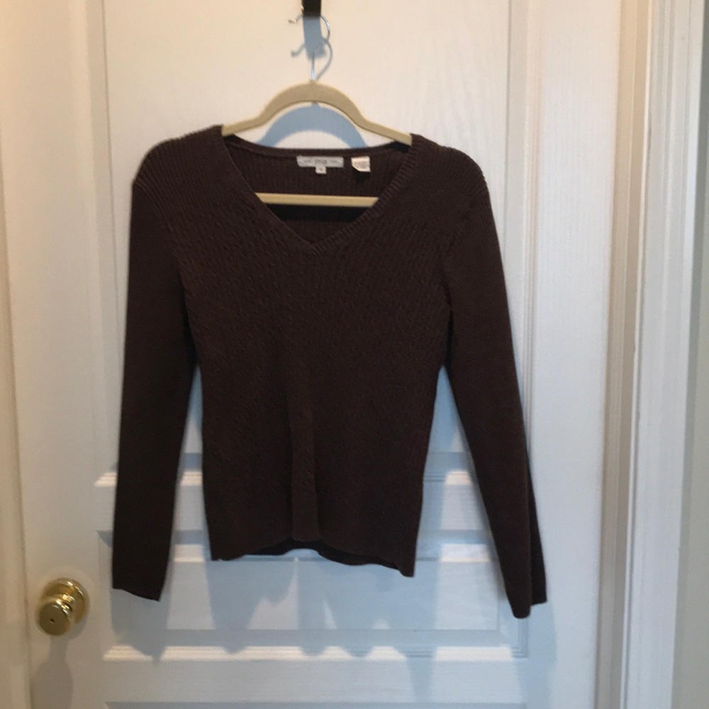 Ladies chocolate brown sweater size medium